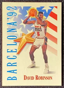 Tarjeta de baloncesto David Robinson 1992 EE. UU. Olímpico Hombre Dream Team Skybox #538 - Imagen 1 de 2