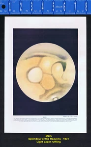 Mars, der rote Planet - Astronomiedruck 1931 - Bild 1 von 1