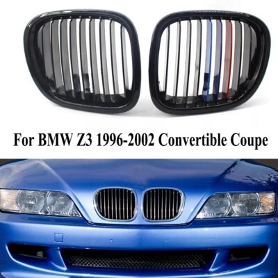 Parrilla central de parrilla delantera de coche color negro brillante M apta para BMW Z3 96-02 Foto 1 de 4