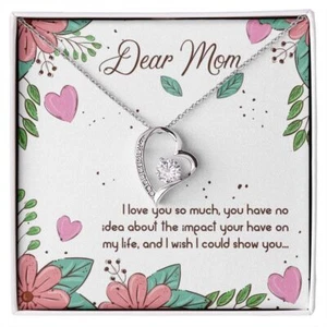 Collar Corazón REGALO para MADRE Mujeres Moda Joyería de Viaje, Colgante... - Imagen 1 de 6