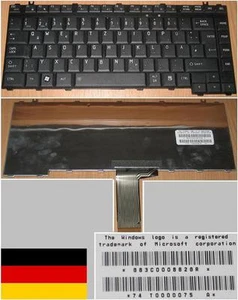 Keyboard Qwertz German TOSHIBA A200 A205 M206 Series G83C000862GR Black - Picture 1 of 1