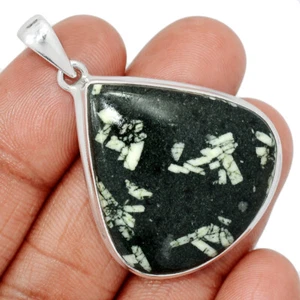 Natural Chrysanthemum 925 Sterling Silver Pendant Jewelry CP29741 - Picture 1 of 1