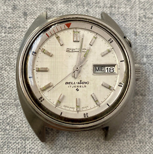 Vintage Seiko 4006-6011 Bell-Matic Automatic White Dial Men's Watch 17 Jewels