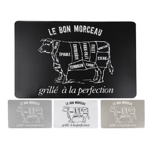 4er Set Tischsets Kuh Metzger Fleisch Kunststoff Esstisch Matten Küche Platz Ma - Bild 1 von 6