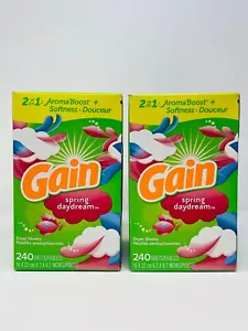 2 Hojas Secadoras de Ganancia Spring Daydream 2 en 1 AromaBoost + Suavidad 240 Hojas Nuevas - Imagen 1 de 6