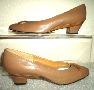 California Magdesians USA Beiga Heels Pumps Women’s Size-7N/37 #G - Image 1 of 4