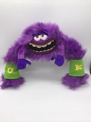 Disney/Pixar Store UK Plush ART Purple 8" Monsters Inc University Big Smile - Image 1 of 4