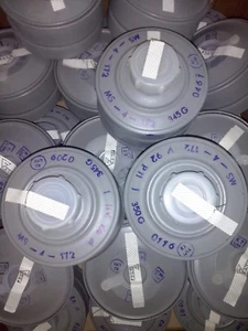 MS4 GAS MASK FILTER CIVIL DEFENCE SAFE GP5 40MM GOST POLISH 1992 UNUSED PLUMBED - Picture 1 of 8