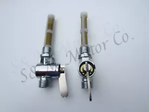 FUEL PETROL GAS TANK TAP VALVE PETCOCK SET TRIUMPH BSA NORTON 1/4 x 1/4 BSP - Picture 1 of 1
