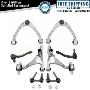 Front Control Arm Ball Joint Sway Bar Link Tie Rod Steering Suspension Set 8pc - Picture 1 of 9