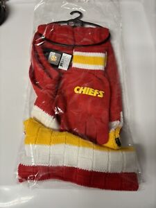 Kansas City Chiefs Scarf and Gloves Set