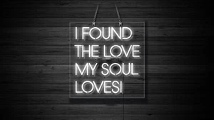 I Found The Love My Soul Loves Neon Light Sign Valentine Gift Wall Decor 19"x15" - Picture 1 of 1