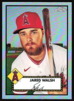 2021 Topps Chrome Platinum Anniversary Jared Walsh #258 Refractor Angels - Image 1 of 2