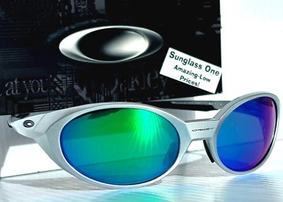 NUEVO Oakley EYE JACKET REDUX Plateado POLARIZADO Galaxy JADE Lente Gafas de Sol 9438 Foto 1 de 4