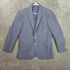 Abrigo deportivo para hombre Brioni 'Colosseo' azul oscuro a cuadros 2 botones 50R - Imagen 1 de 15