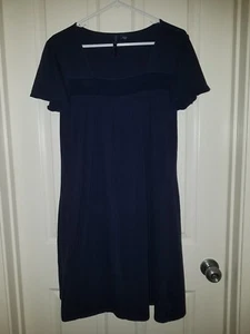 Vestido Ashley Judd Azul Marino Fruscado Manga Corta, Grande L. *Envío Gratis* - Imagen 1 de 8