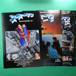 Christopher Reeve Superman Película B5 CHIRASHI Mini Póster Lote 4 Flyer David Coren - Imagen 1 de 4