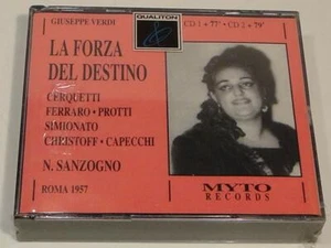 La Forza Del Destino Giuseppe Verdi N. Sanzogno Myto Records NEW Sealed - Picture 1 of 2