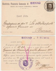 BRENO - BIENNO - BRESCIA - PUBBLICITARIA - VIAGG. 1941 -20286- - Foto 1 di 1