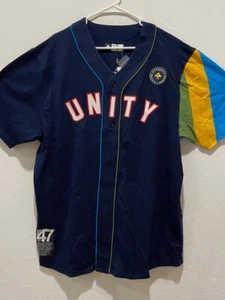 NWT Men's LRG "Unity" Baseball Shirt  Size 3XL Short Sleeve Button Down MSRP $69 - Picture 1 of 8