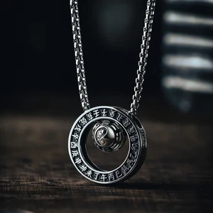 Tai Chi Yin Yang Anhänger Halskette Paare Schmuck Chinesisch Taoistisch Amulett Mode - Bild 1 von 3