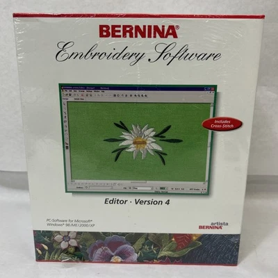 BERNINA Artista Embroidery Software Windows 98 2000 XP Editor Version 4 SEALED - Image 1 of 4