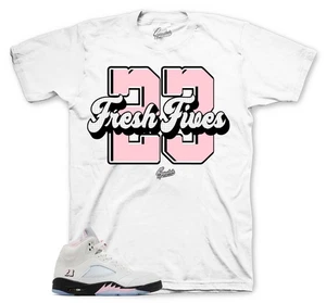 T-Shirts passend zu Retro 5 Soft Pink AJ5 Sneaker - Fresh Fives Sneaker Tees - Bild 1 von 4
