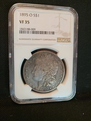 1895-O NGC VF35 *RARE* MORGAN SILVER DOLLAR - Image 1 of 4