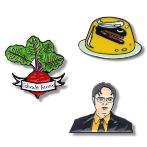 Dwight Schrute Prank The Office Stapler Jello Joke Collectible Metal Enamel Pin - Picture 1 of 5