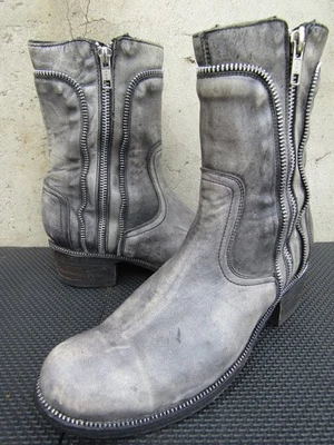 Botas Old Gringo de cuero gris envejecido bajas con cremallera occidental EU 37 \ US 7 Foto 1 de 4