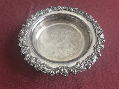 Montanha-russa de vinho Reed And Barton placa de prata borgonha - Imagem 1 de 4