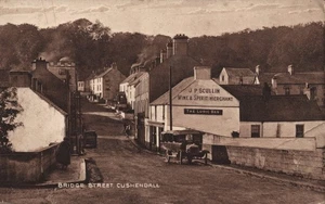 Bridge Street Cushendall Antrim Northern Ireland Postcard RPPC Scullin Shop 19xx - Picture 1 of 2