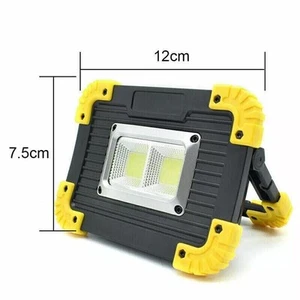 2× 30 W Akku LED Arbeitsleuchte Baustrahler Flutlicht Werkstattlampe USB Ladeger - Bild 1 von 7