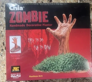 Chia Pet Zombie Restless Arm Decorative Planter NEW Halloween Decoration SEALED - Picture 1 of 5