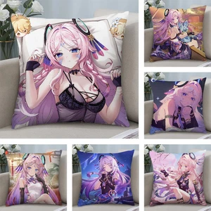 Genshin Impact Citlali Pillow Case Short Plush Gift Home Printing Cushion Cover - Picture 1 of 30