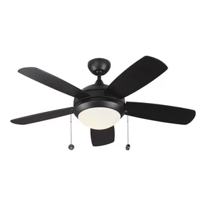 Discus Classic II 44" Indoor Ceiling Fan in Matte Black - Picture 1 of 3