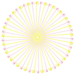 50pcs Lantern Sticks Handheld Lantern Sticks Paper Poles Plastic Lanterns Stick - Picture 1 of 12