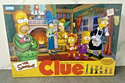 THE SIMPSONS Clue Board Game 2nd Edition 2002 Parker Brother -NEW SEALED - Image 1 of 4