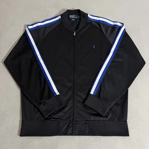 Polo Ralph Lauren Track Jacket Full Zip Size XL Hip Hop Preppy Performance 90s - Picture 1 of 7