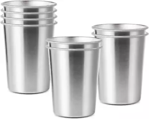 8 Pack 6 Oz Stainless Steel Cups for Kids, BPA Free Healthy Metal Shatterproof S - Picture 1 of 12