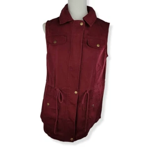 Sweet Wanderer Maroon Utility Vest Medium - Picture 1 of 4