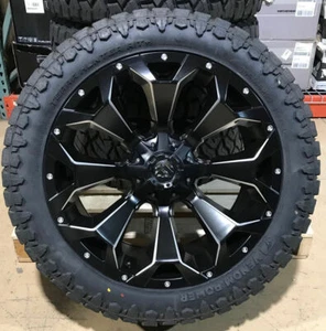 22x10 Fuel D546 Assault Wheels 30545R22 33" AT Tires 6x5.5 GMC Yukon Denali - Picture 1 of 8