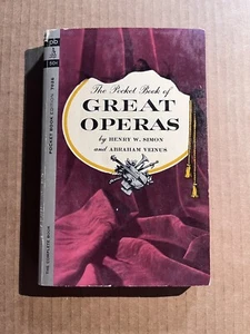 THE POCKET BOOK OF GREAT OPERAS  by Henry W. Simon vintage 1962 Pocket paperback - Bild 1 von 3