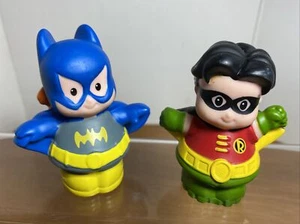 Fisher Price Little People Super Heroes BAT GIRL ROBIN Figures - Picture 1 of 6