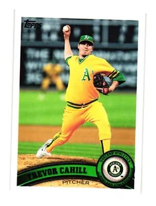 2011 Topps #436 Trevor Cahill Oakland Athletics - Picture 1 of 2