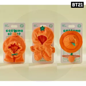 BTS BT21 Official Goods ORANGE PARTY COSTUME CLOSET 3TYPE + Tracking Number - Zdjęcie 1 z 7