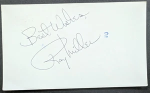 Ray Miller - 1985 Debut Autographed GPC - Deceased 2021 - Picture 1 of 3