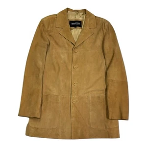 mauritius lederjacke wildleder herren größe XL in beige mantel - Bild 1 von 9