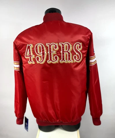 49ers Jacket San Francisco Traditional STARTER Snap Down Jacket LARGE Cover