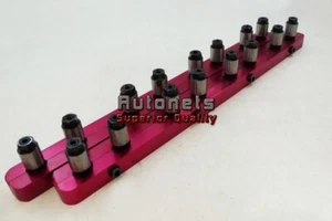 Cinta de tachuelas de polilocks de bloque pequeño de aluminio rojo Chevy 7/16" con resorte cargado - Imagen 1 de 3